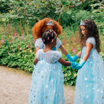 Frozen Elsa prinsessenjurk + Kroon + Toverstaf