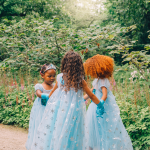 Frozen Elsa prinsessenjurk + Kroon + Toverstaf