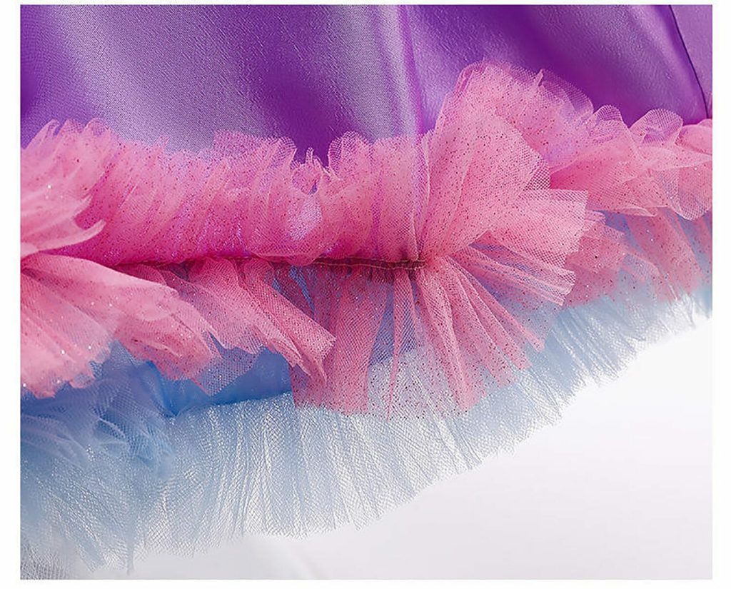 Prinsessenjurk Pailletten Jurk - Paars/Roze -Toverstaf / Kroon - Afbeelding 5