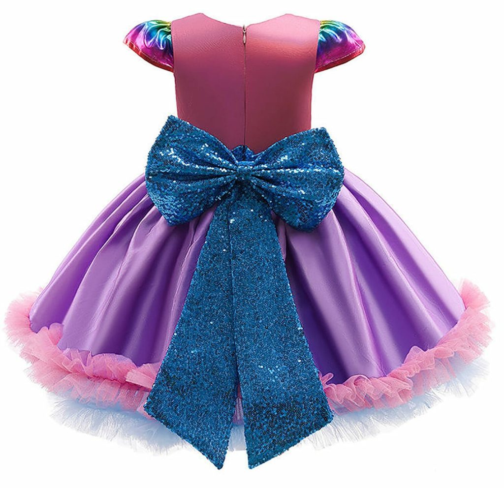 Prinsessenjurk Pailletten Jurk - Paars/Roze -Toverstaf / Kroon - Afbeelding 2