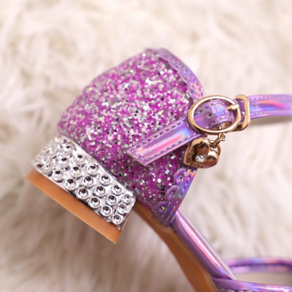 Compleet Frozen Elsa paars pakket - jurk + prinsessenschoenen + accessoires - Afbeelding 7