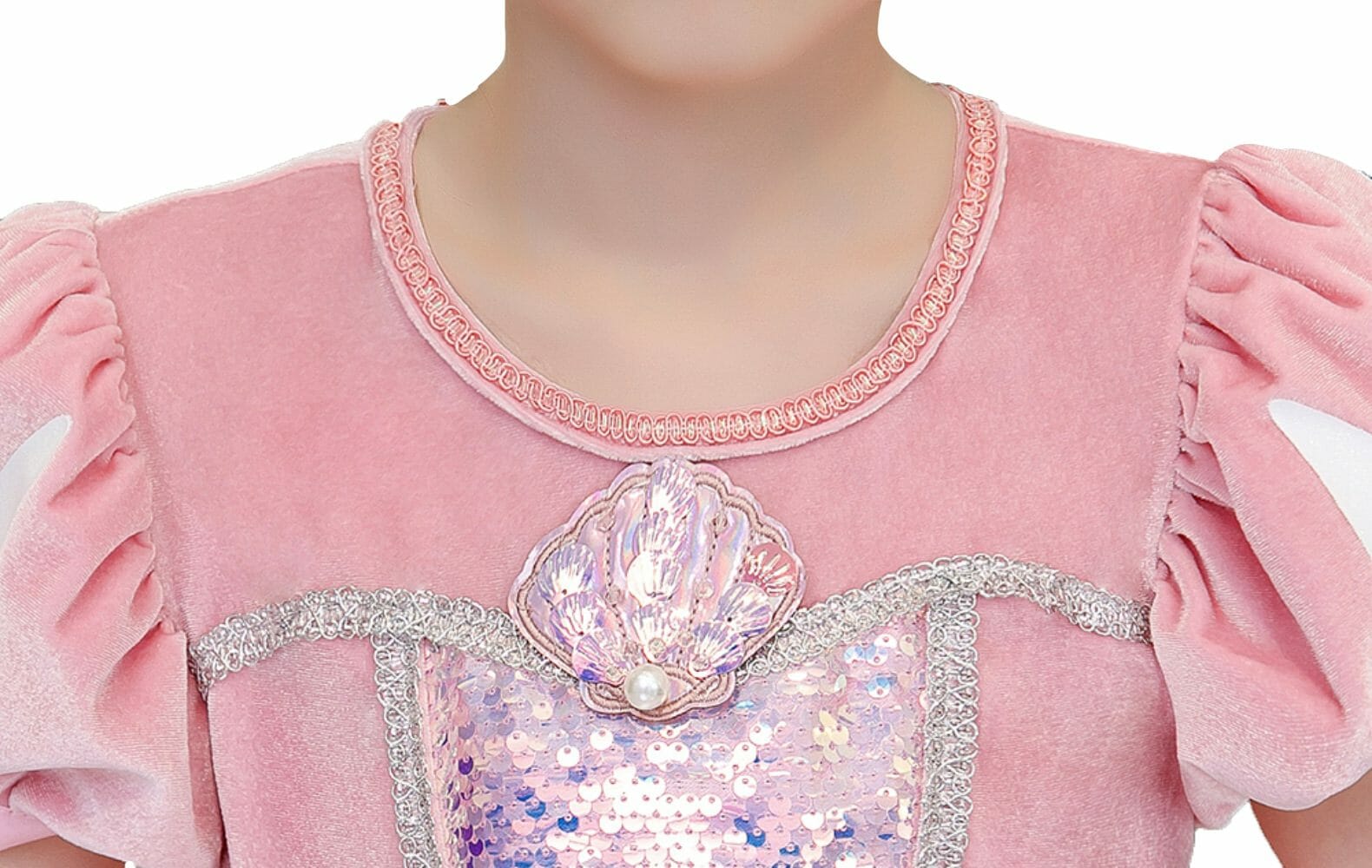 Zeemeermin jurk - Ariel -  Tiara, Toverstaf, Handschoenen - Afbeelding 10