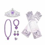 Prinsessen kroon-sieraden-handschoenen