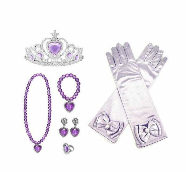 Prinsessen kroon-sieraden-handschoenen - Afbeelding 2
