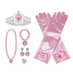 Speelgoed - voor bij je prinsessen jurk - Tiara - Prinsessen Verkleedkleding - Lange/korte Handschoenen