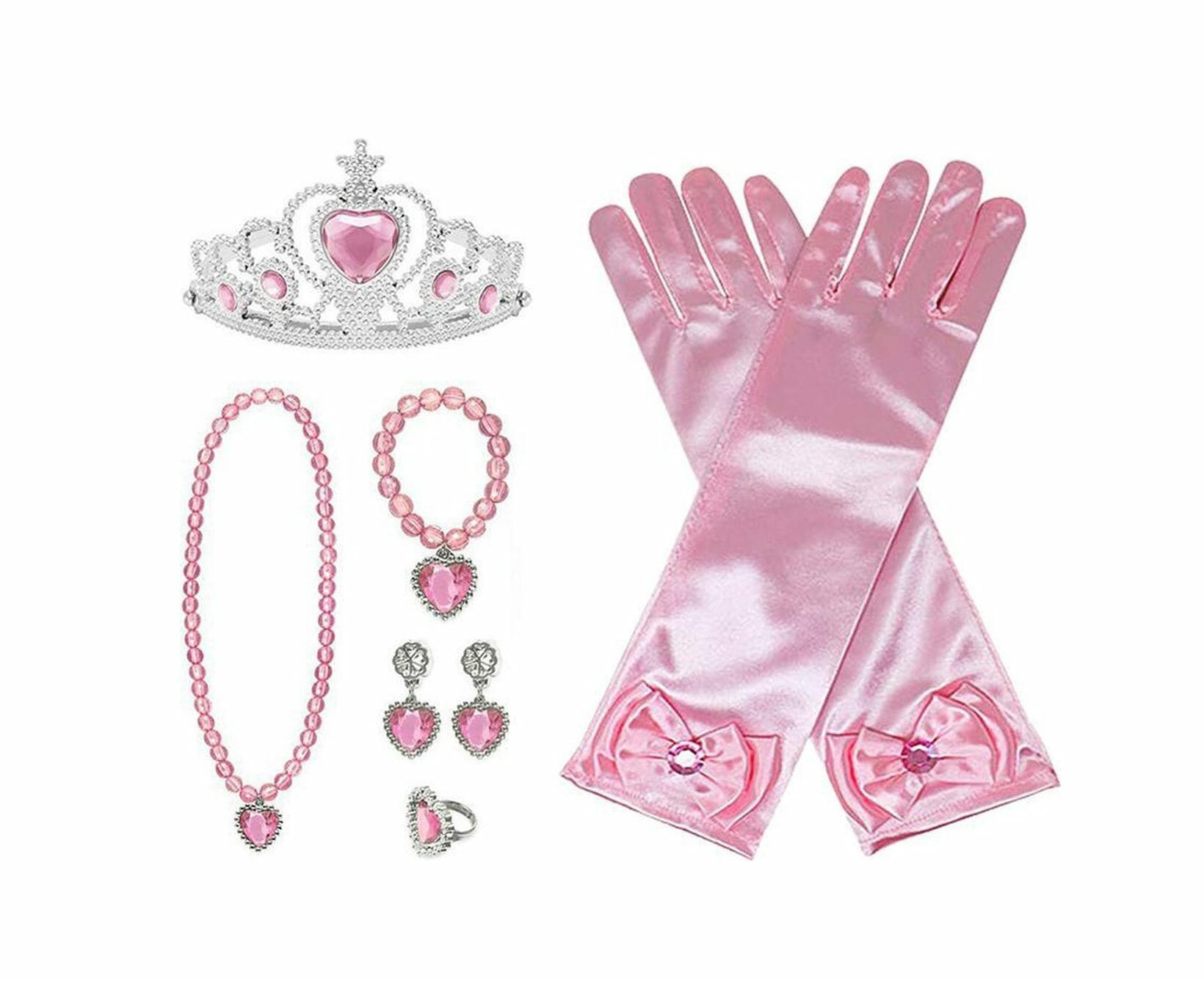 Speelgoed - voor bij je prinsessen jurk - Tiara - Prinsessen Verkleedkleding - Lange/korte Handschoenen - Afbeelding 6