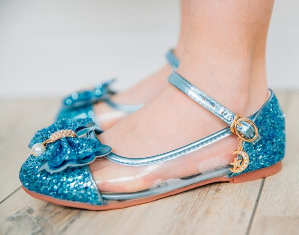 Prinsessen schoenen - Verkleedschoenen - Blauw - Afbeelding 3