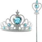 Prinses Toverstaf + Tiara (Kroon)- Blauw