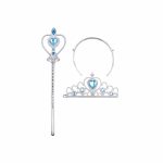 Prinses Toverstaf + Tiara (Kroon)- Blauw
