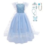 Frozen Elsa prinsessenjurk + accessoires