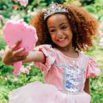 Zeemeermin jurk - Ariel -  Tiara, Toverstaf, Handschoenen