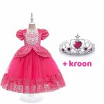Doornroosje - roze prinsessenjurk - verkleedjurk - accessoires