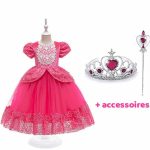 Doornroosje - roze prinsessenjurk - verkleedjurk - accessoires
