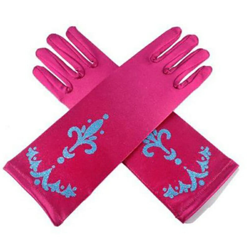 Frozen Anna - Doornroosje - prinsessen handschoenen - fuchsia - Afbeelding 2