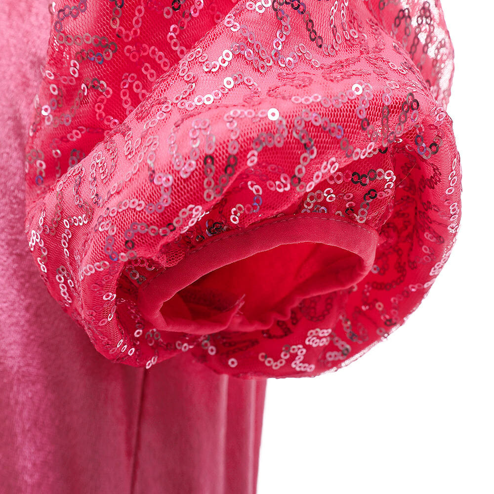 Doornroosje - roze prinsessenjurk - verkleedjurk - accessoires - Afbeelding 8