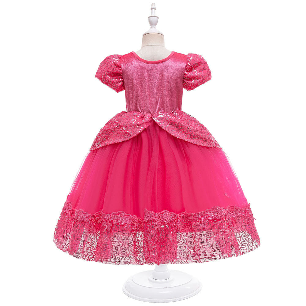 Doornroosje - roze prinsessenjurk - verkleedjurk - accessoires - Afbeelding 11