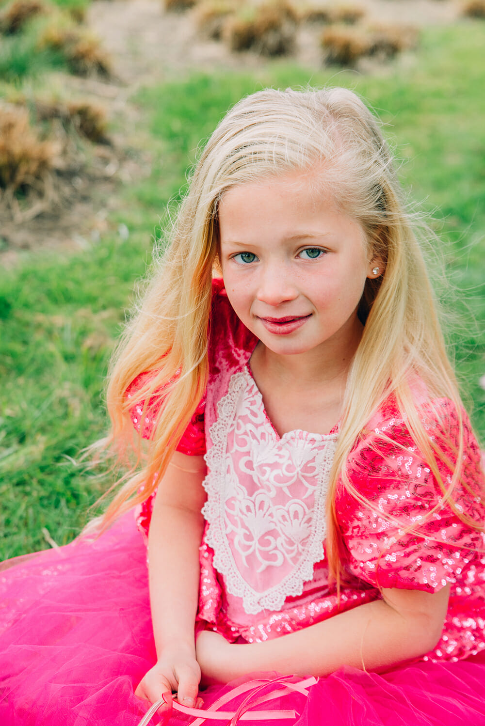 Doornroosje - roze prinsessenjurk - verkleedjurk - accessoires - Afbeelding 4