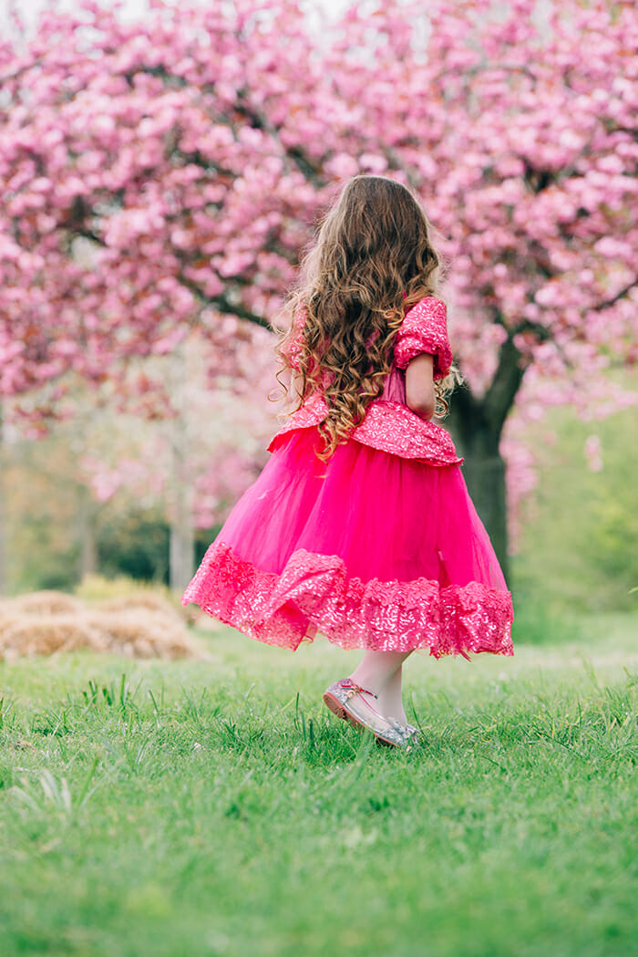 Doornroosje - roze prinsessenjurk - verkleedjurk - accessoires - Afbeelding 6