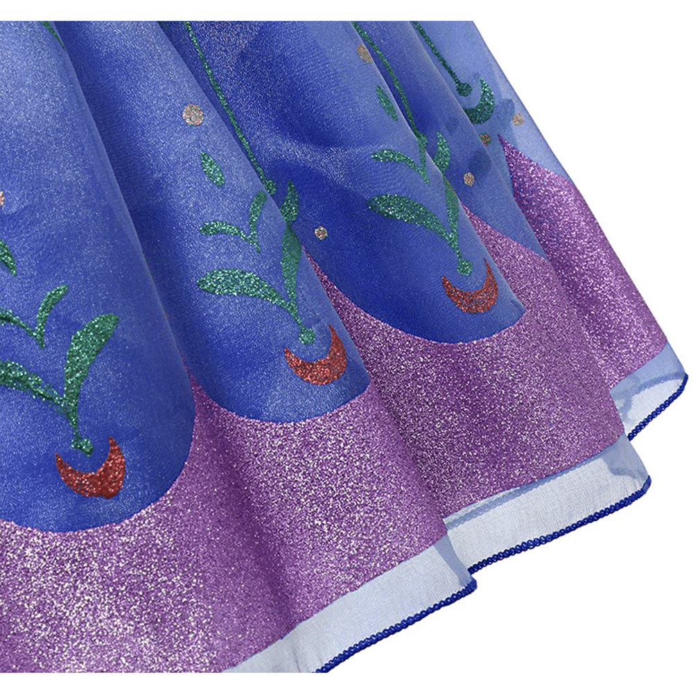 Frozen Elsa + Luxe Anna prinsessenjurk + Accessoires - Afbeelding 8