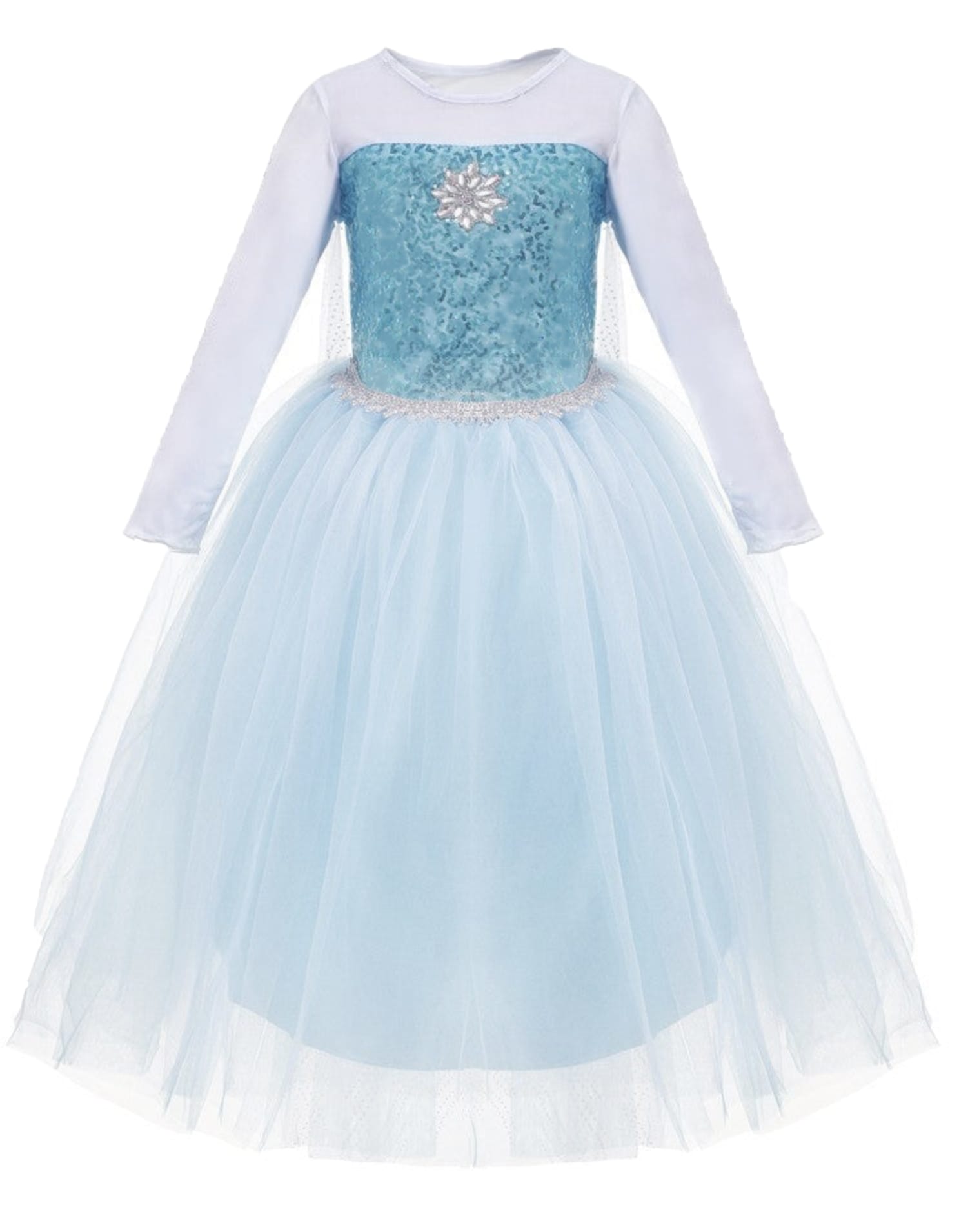 Frozen Elsa jurk + kroon - luxe prinsessenjurk - Afbeelding 32