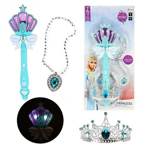 Frozen Elsa jurk + kroon - luxe prinsessenjurk - Afbeelding 18