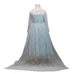 Frozen Elsa jurk + kroon - luxe prinsessenjurk