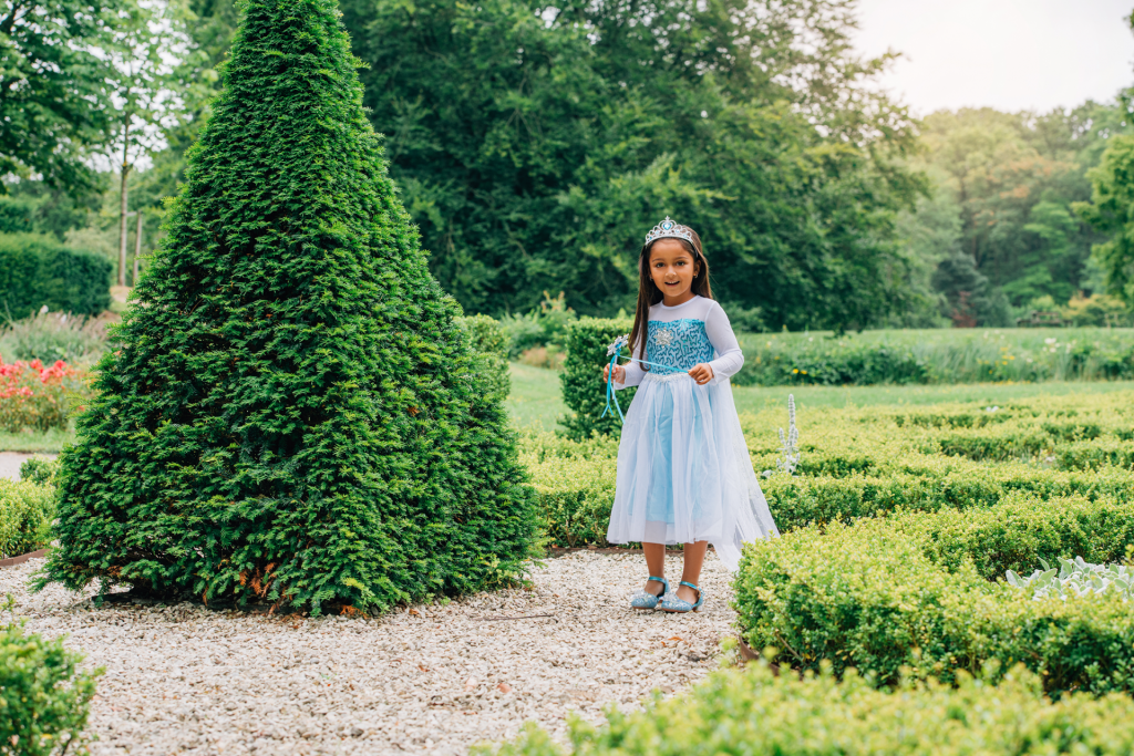 Frozen Elsa jurk + kroon - luxe prinsessenjurk - Afbeelding 4
