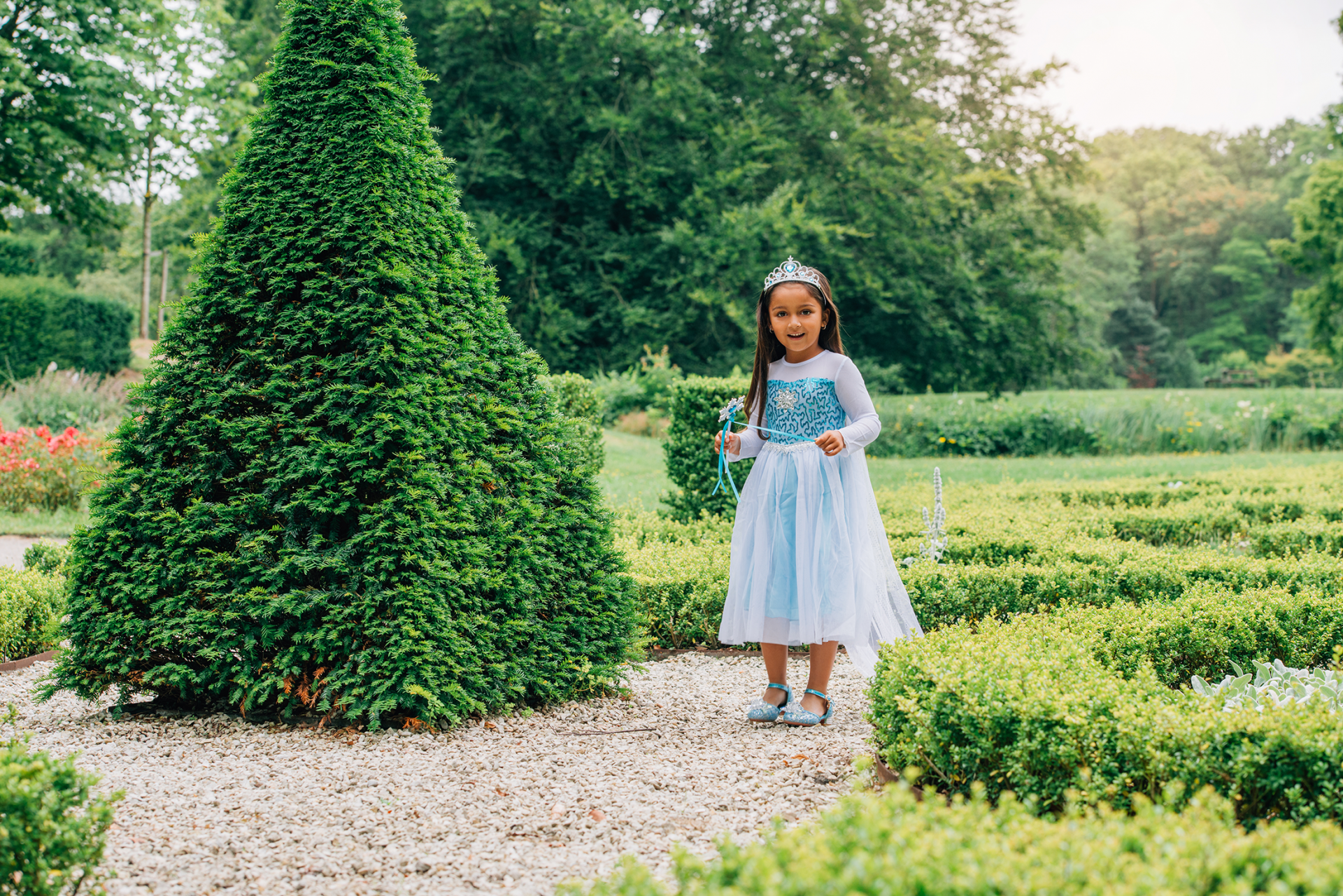 Frozen Elsa jurk + kroon - luxe prinsessenjurk - Afbeelding 4