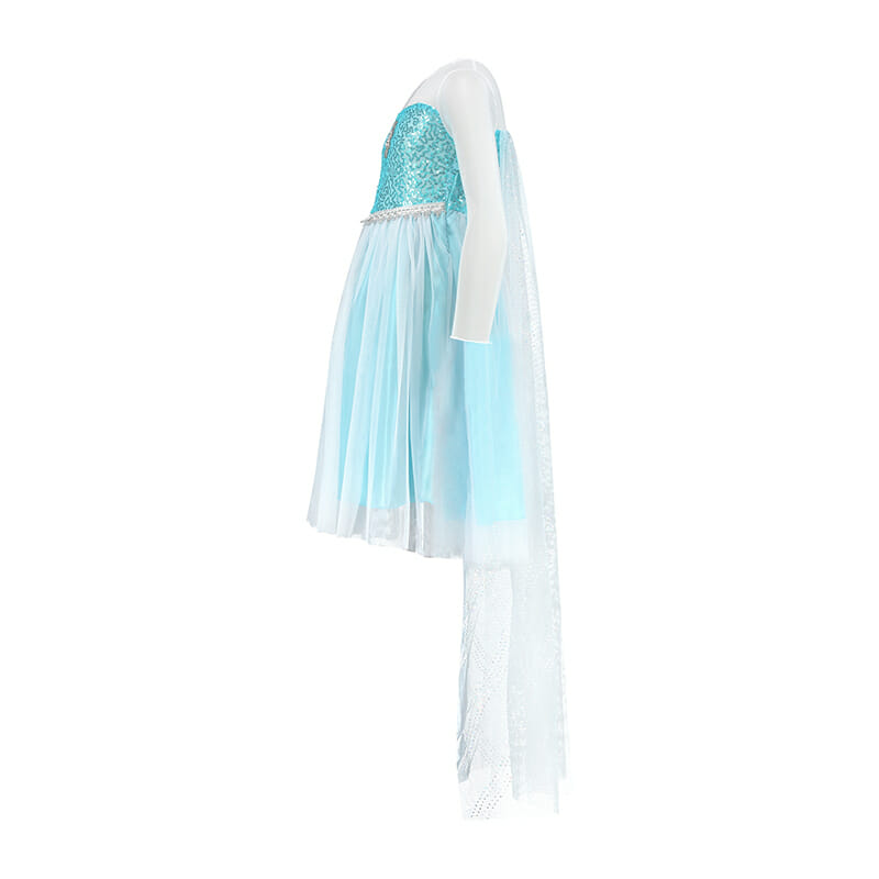 Frozen Elsa jurk + kroon - luxe prinsessenjurk - Afbeelding 5