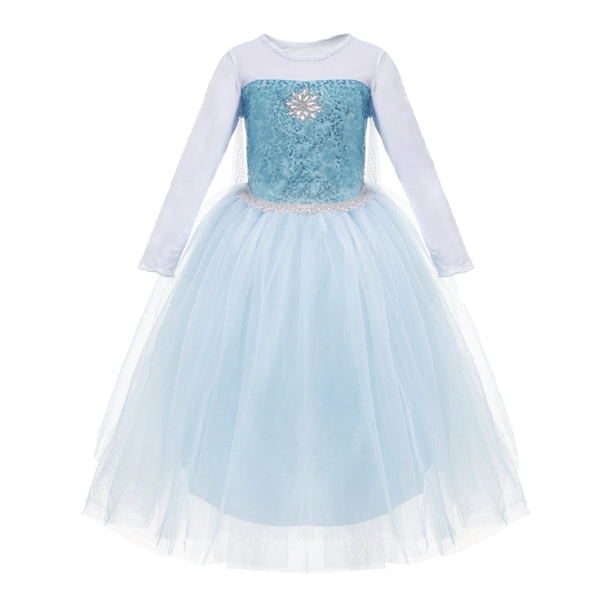 Frozen Elsa jurk + kroon - luxe prinsessenjurk