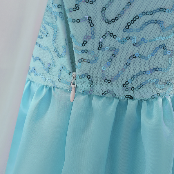 Frozen Elsa prinsessenjurk + kroon + toverstaf - Afbeelding 7