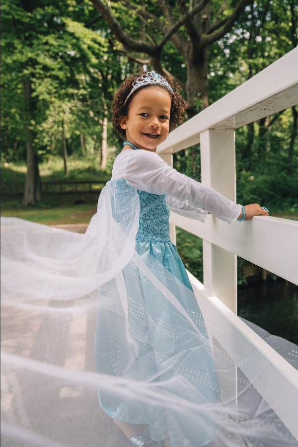 Compleet Frozen Elsa pakket - jurk + prinsessenschoenen + accessoires - Afbeelding 2