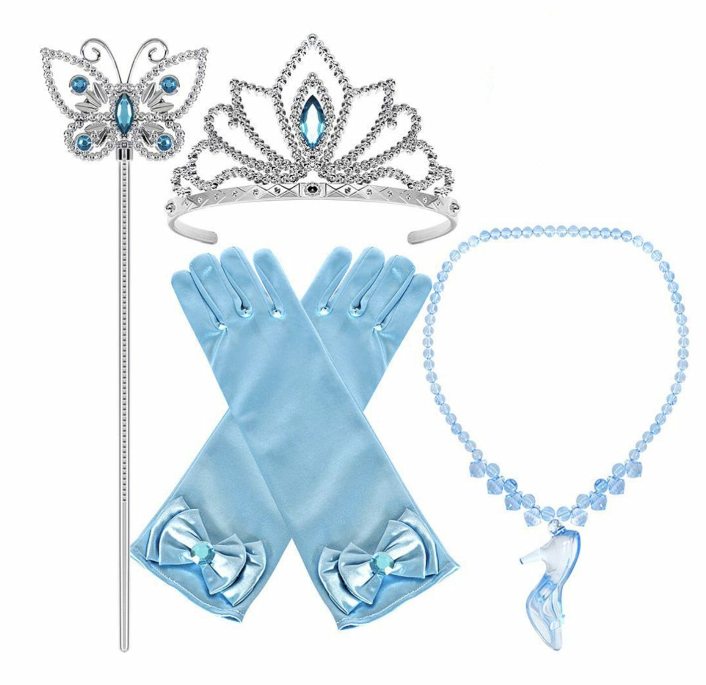 Cinderella jurk + accessoires - Assepoester - Deluxe verkleedjurk - Afbeelding 26