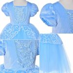 Cinderella jurk + accessoires - Assepoester - Deluxe verkleedjurk