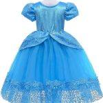 Cinderella jurk + accessoires - Assepoester - Deluxe verkleedjurk