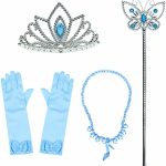 Cinderella jurk + accessoires - Assepoester - Deluxe verkleedjurk