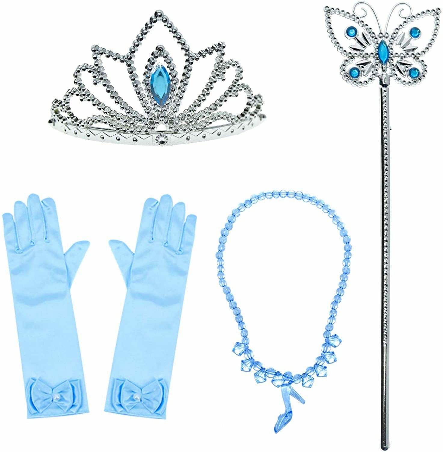 Cinderella jurk + accessoires - Assepoester - Deluxe verkleedjurk - Afbeelding 16