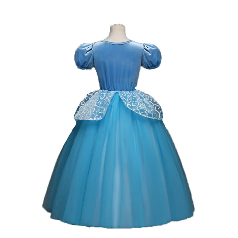 Cinderella jurk + accessoires - Assepoester - Deluxe verkleedjurk - Afbeelding 6
