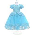 Cinderella jurk + accessoires - Assepoester - Deluxe verkleedjurk