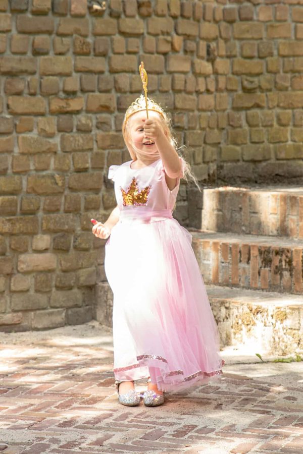 Voordeelpakket - Roze prinsessenjurk + accessoires - Afbeelding 8