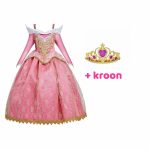 Doornroosje jurk +  kroon + toverstaf