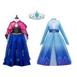 Frozen Elsa jurk + Anna jurk - voordeelpakket