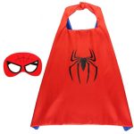 Spiderman Rode Cape + Masker + Sleutelhanger