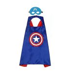 Captain America blauwe cape + masker