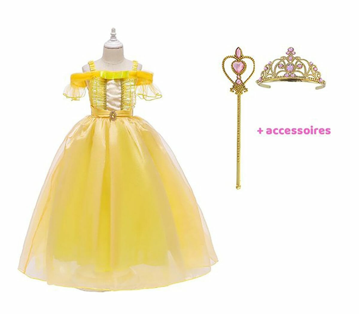 Belle jurk + tiara + toverstaf - Afbeelding 26