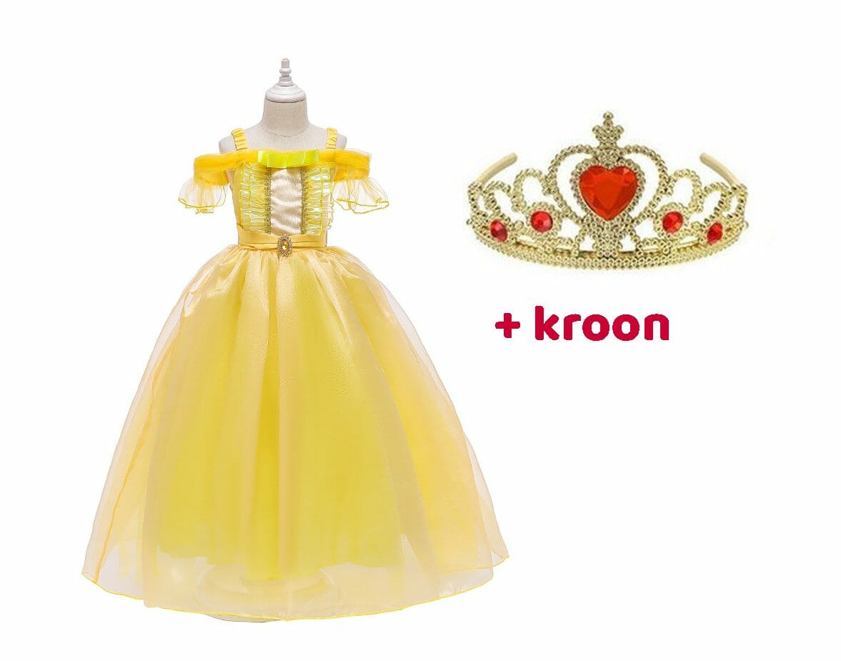 Belle jurk + tiara + toverstaf - Afbeelding 23
