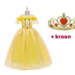 Belle jurk + tiara + toverstaf