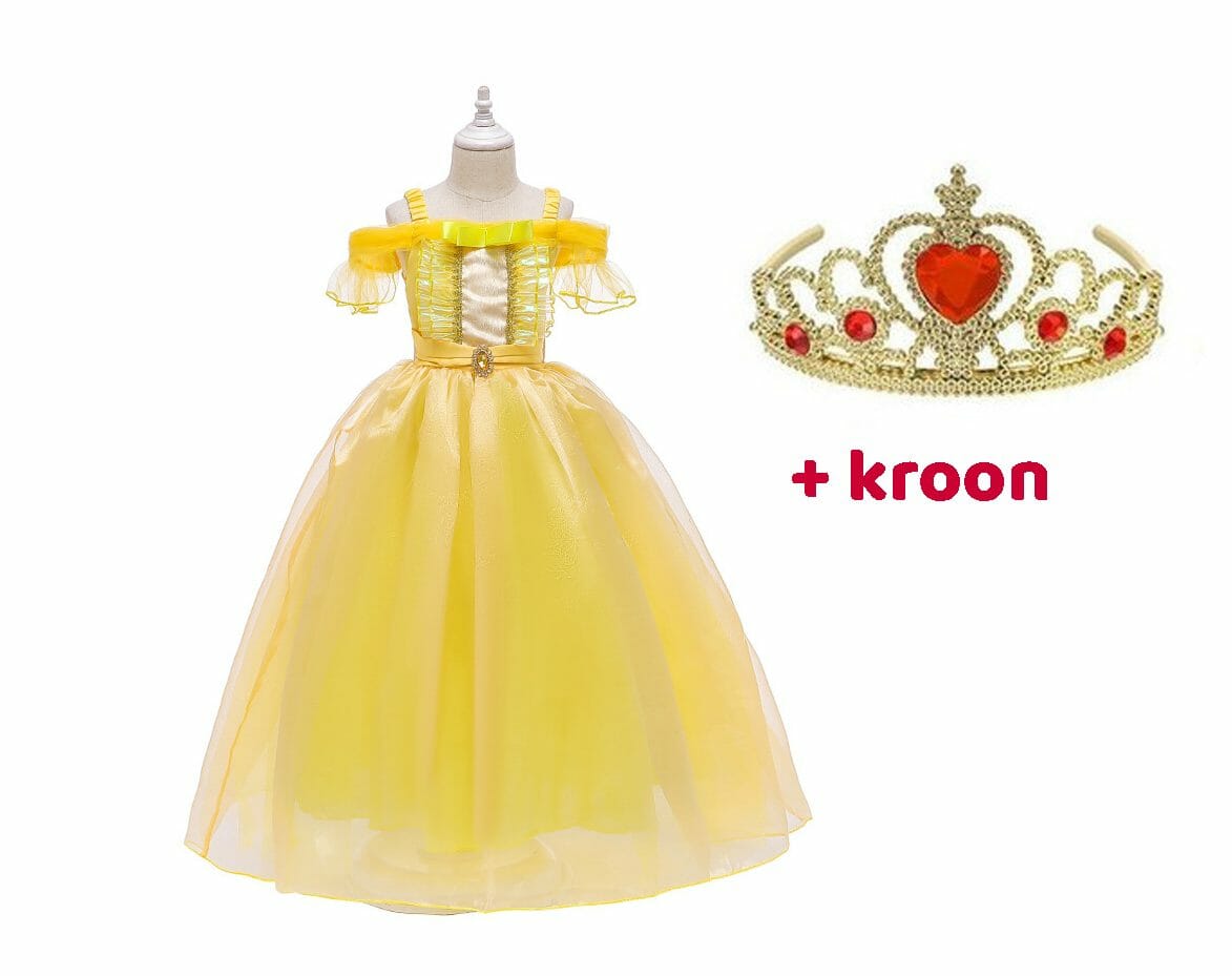Belle jurk + tiara + toverstaf - Afbeelding 22