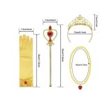 Belle jurk + tiara + toverstaf