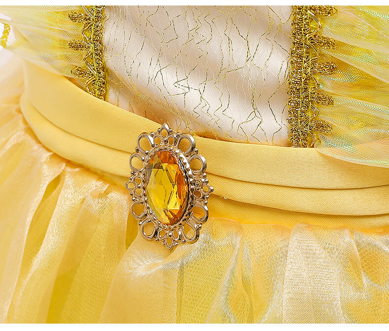 Belle jurk + tiara + toverstaf - Afbeelding 13